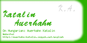 katalin auerhahn business card
